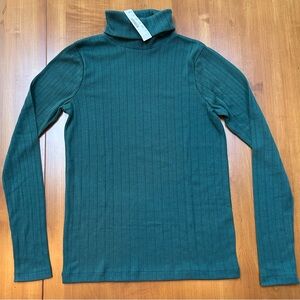 J. Crew NWT Ribbed Turtleneck.  Color: Hunter Green